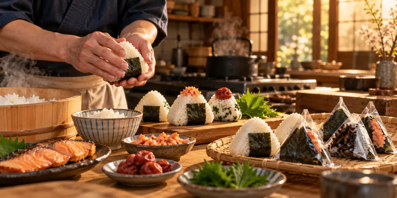 Onigiri au Japon : du triangle de riz du konbini au façonnage maison