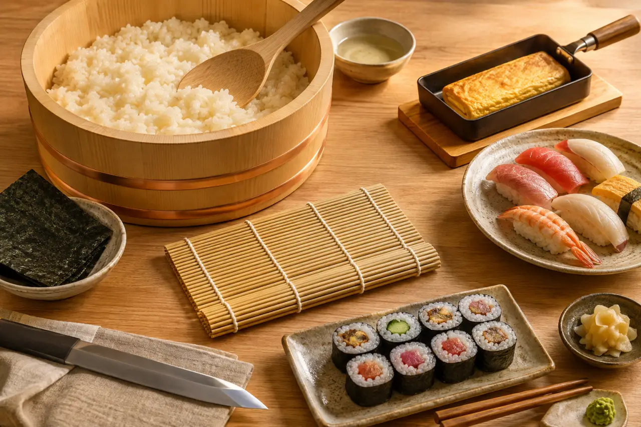 Riz, sushi, tamagoyaki : quels ustensiles de cuisine japonais acheter d’abord ?