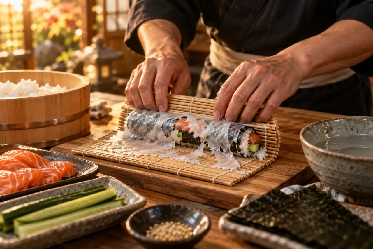 Feuille de riz sushi : le trempage trop long qui fait coller et déchirer vos makis