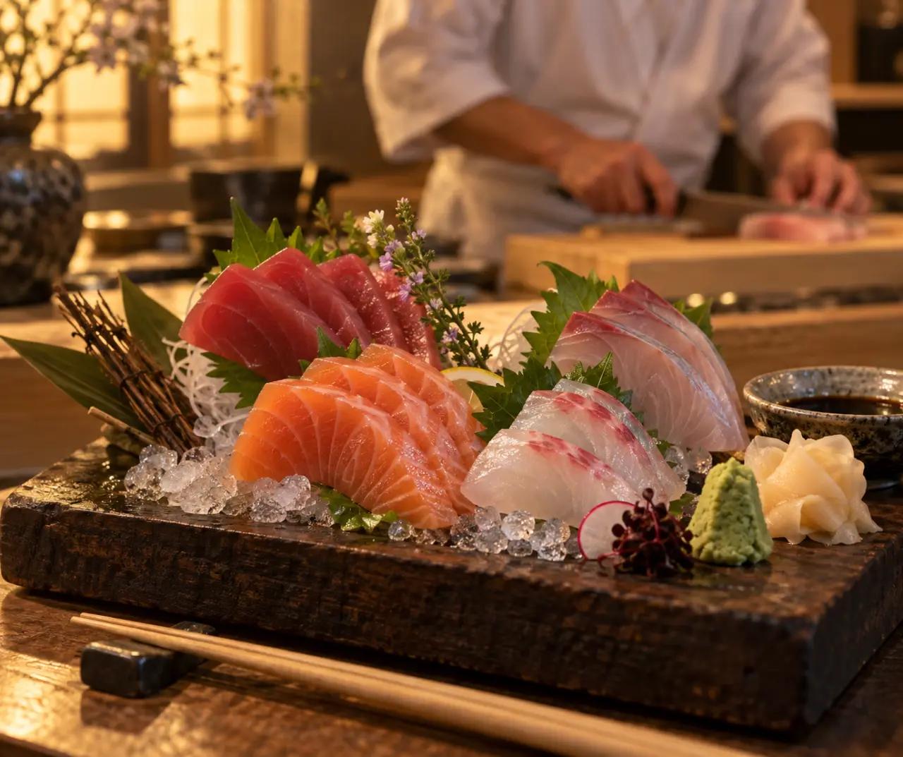 Les sashimis sont légers, à condition de surveiller le poisson et les accompagnements