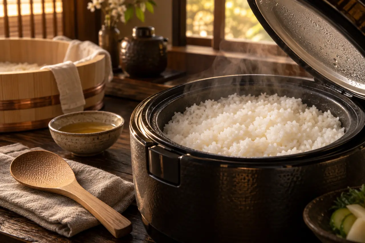 Cuiseur à riz pour sushi : maîtrisez le maintien au chaud sans dessécher le riz