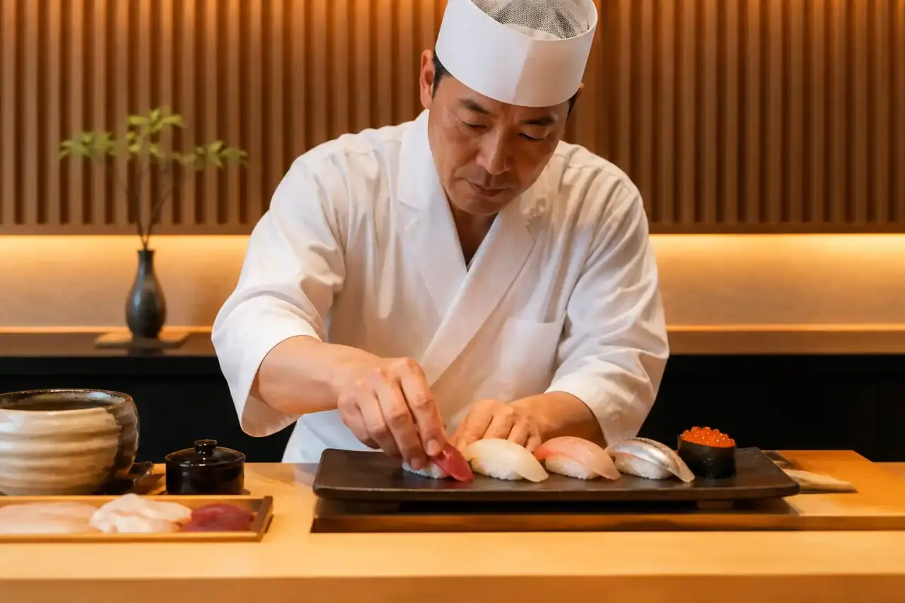 L'art délicat du sushi traditionnel