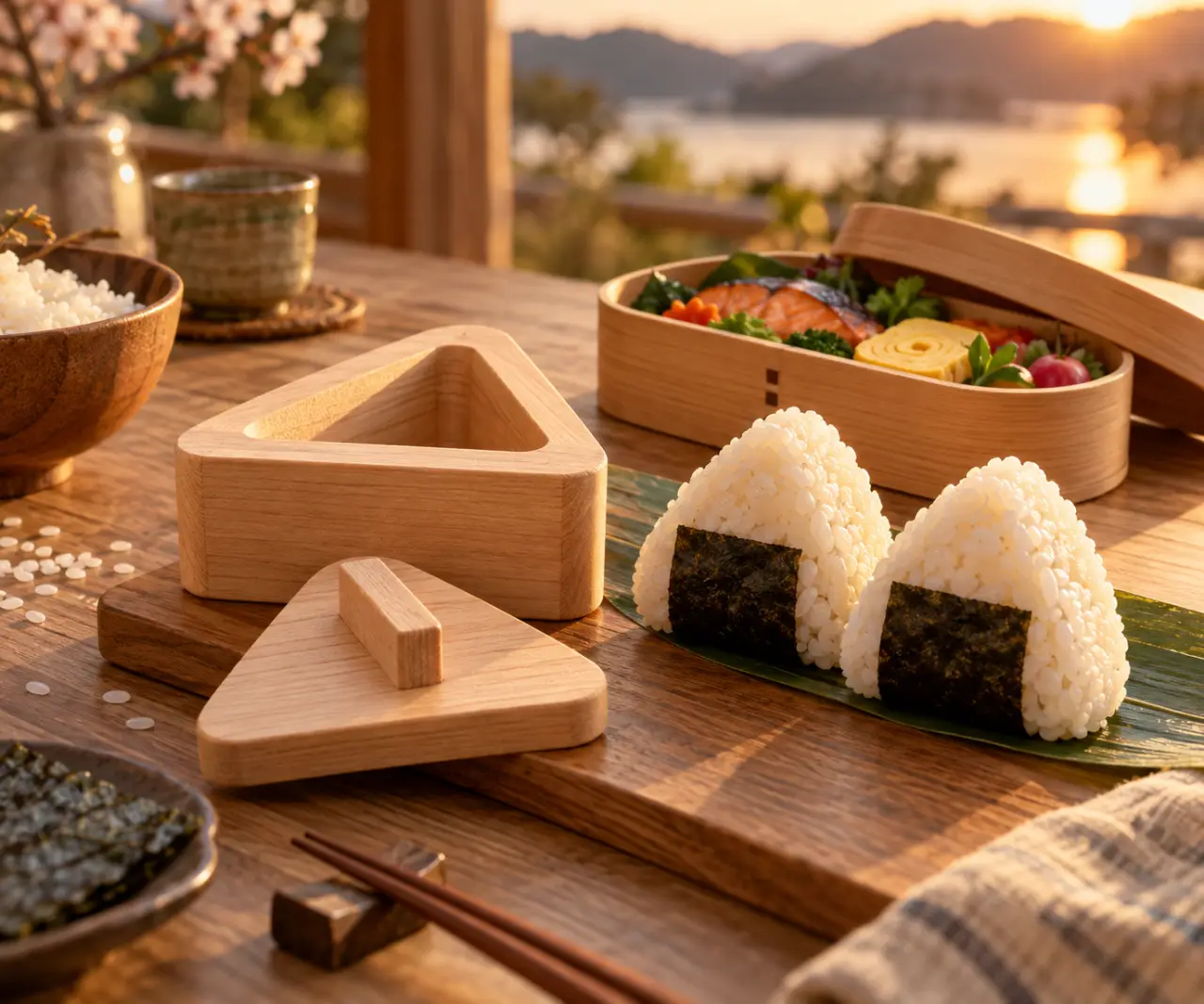Un moule onigiri pour des portions régulières, du bento au repas nomade