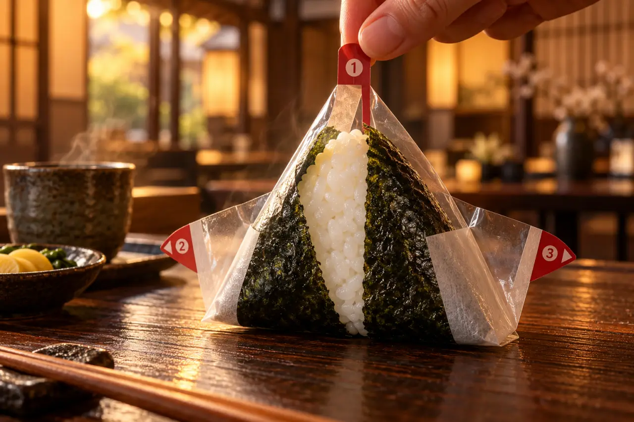 Emballage onigiri : garder le nori croustillant jusqu’à la première bouchée